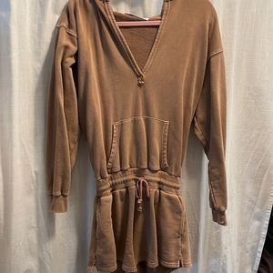 Free people One piece hoodie romper